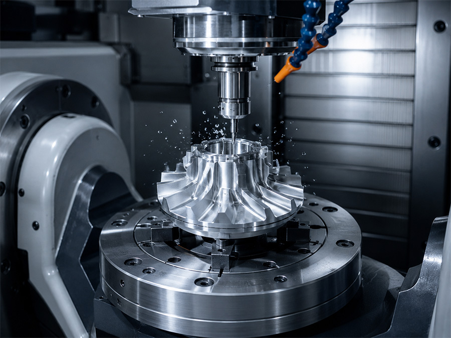 CNC machining custom metal component