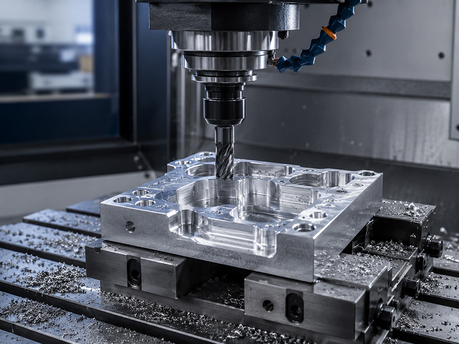 CNC milling machined part