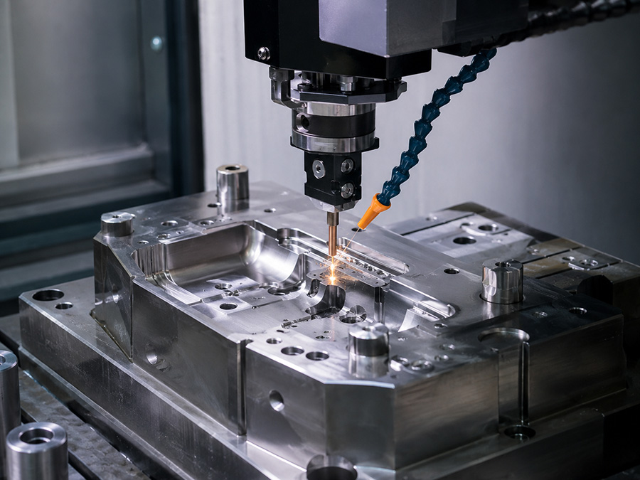 EDM machining precision tooling component