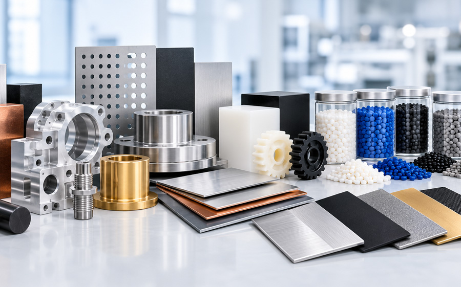 Manufacturing materials and precision machining visual