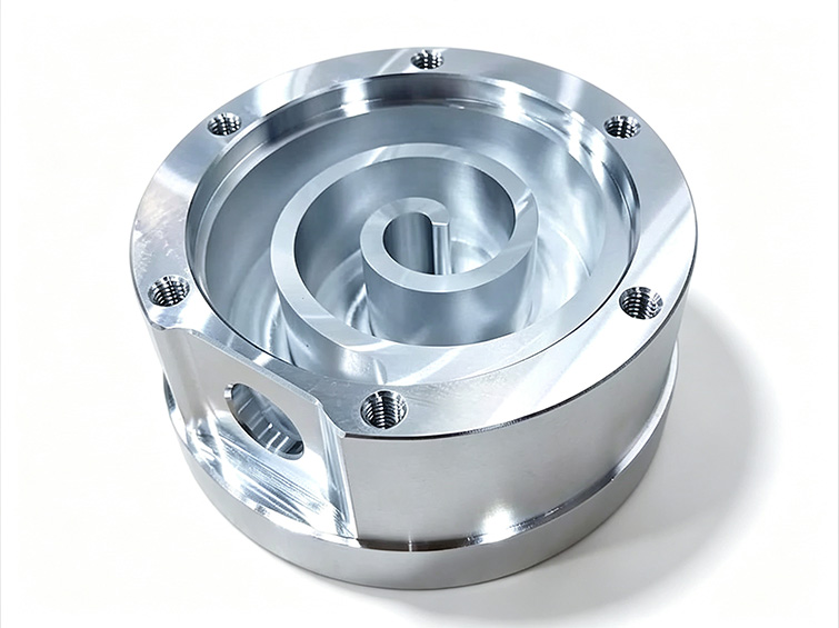 Precision Fixed Scroll Plate for a High-Efficiency Compressor