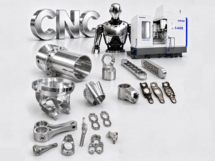 Five-Axis CNC Structural Component Set for Humanoid and Collaborative Robots